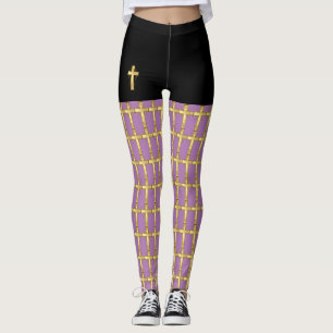 Christian Cross Pop Fashion Leggings