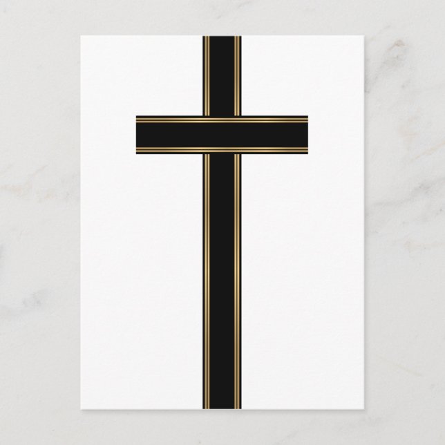 Christian cross postcard (Front)