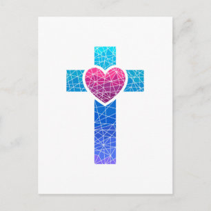 Christian Cross Postcard