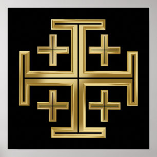 Christian cross poster