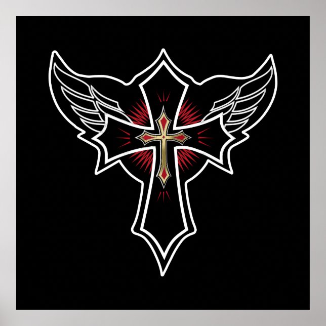 Christian cross poster (Front)