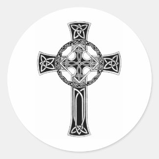 Christian Cross Products Classic Round Sticker