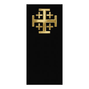 Christian cross rack card