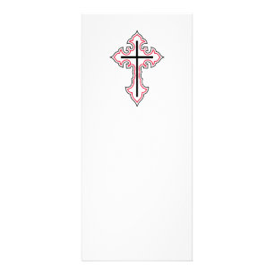 Christian cross rack card