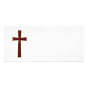 Christian cross rack card