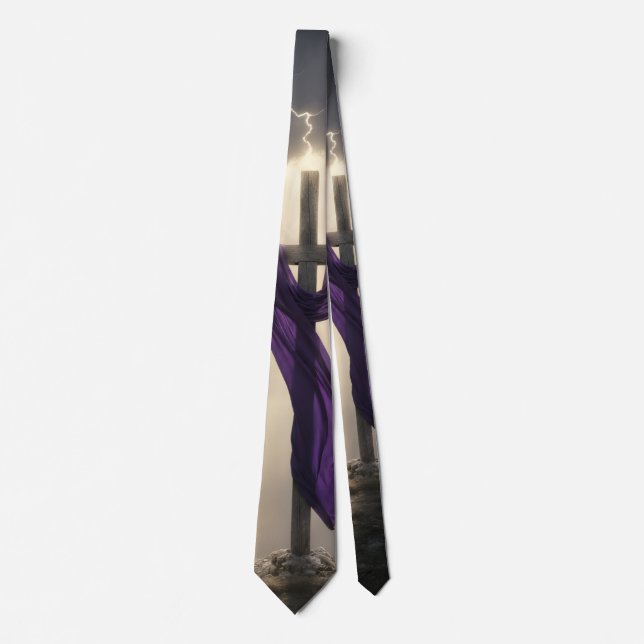 Christian Cross - Ressurection Necktie (Front)