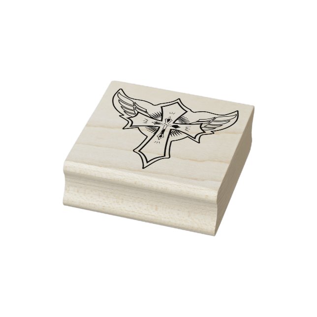 Christian cross rubber stamp (Stamp)