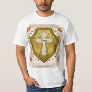 Christian Cross Shield  T-Shirt