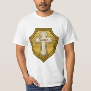  Christian Cross Shield  T-Shirt