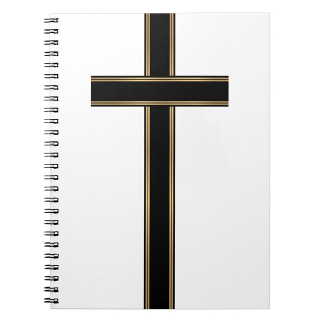 Christian cross spiral notebook (Front)
