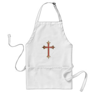 Christian cross standard apron
