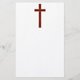 Christian cross stationery