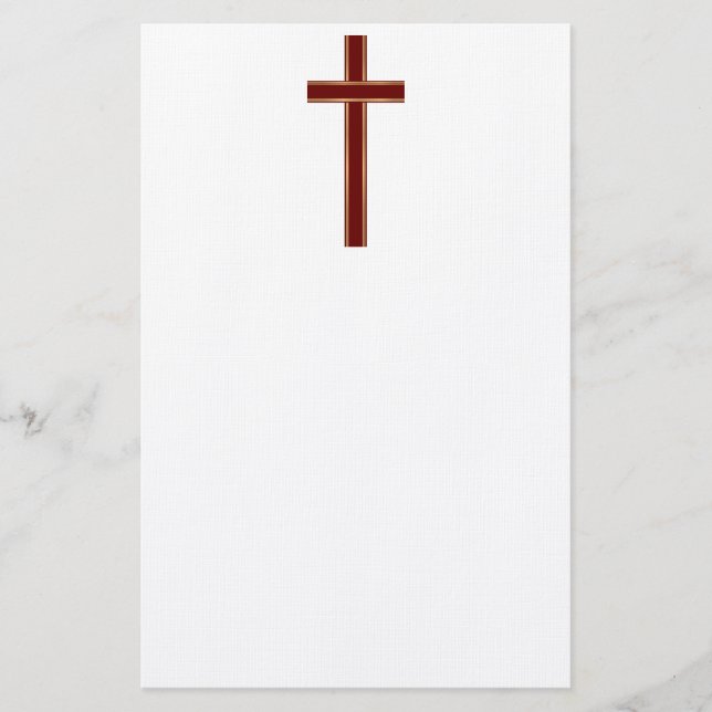 Christian cross stationery (Front)