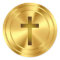 Christian Cross Symbol - gold