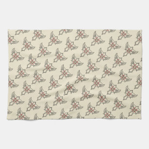 Christian cross tea towel