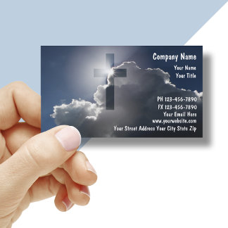Christian Cross Theme Business Cards