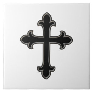 Christian cross tile