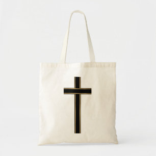 Christian cross tote bag