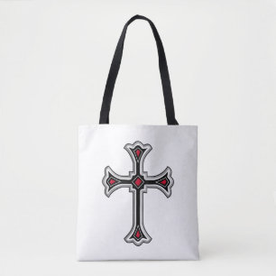 Christian cross tote bag