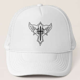 Christian cross trucker hat