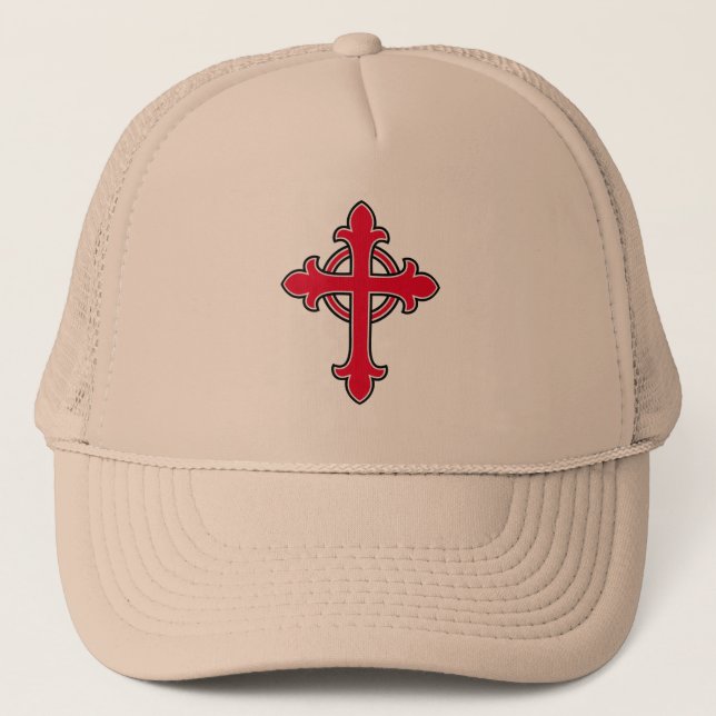 Christian cross trucker hat (Front)