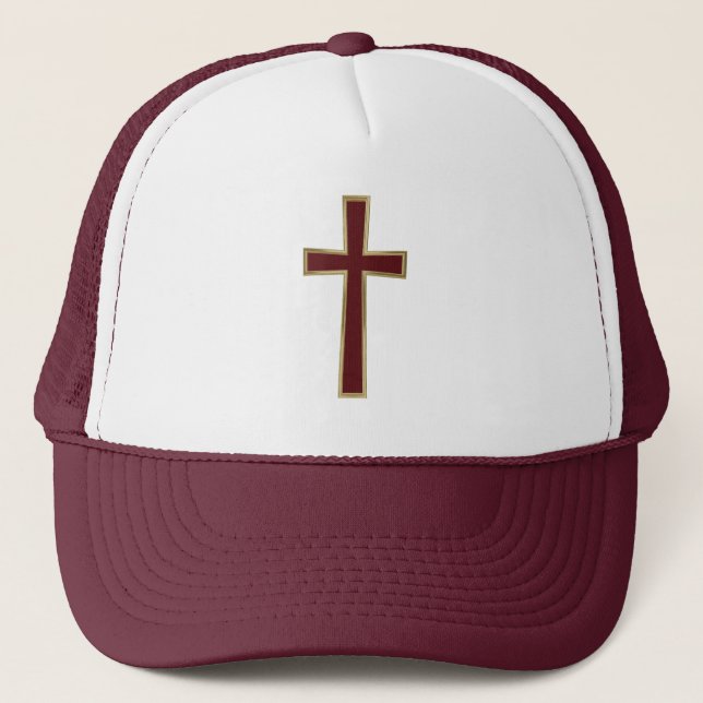 Christian cross trucker hat (Front)