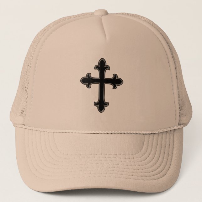 Christian cross trucker hat (Front)