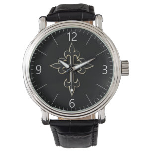 Christian cross watch