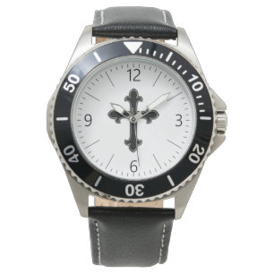 Christian cross watch