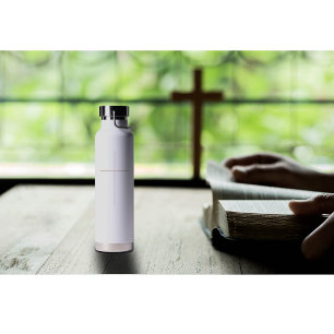 Christian cross water bottle