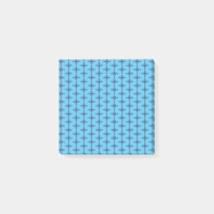 Christian Cross with Blue Ornament Post-it Notes