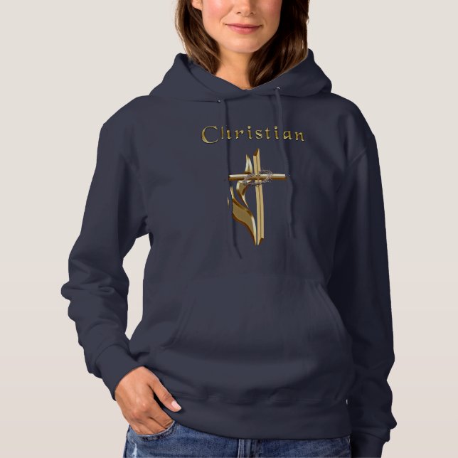 Christian cross womans  t-shirts (Front)