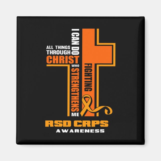 Christian Crps Warrior Fighter Rsd Crps Awareness  Magnet (Front)