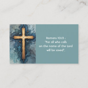 Christian Crucifix Cross Evangelism Card