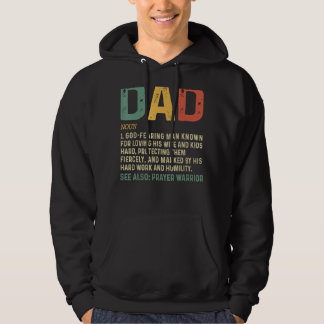 Christian Dad Definition Fathers Day Dad 1 Hoodie