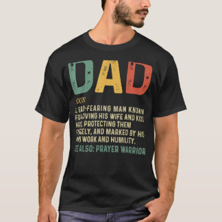 Christian Dad Definition Fathers Day Dad 1 T-Shirt