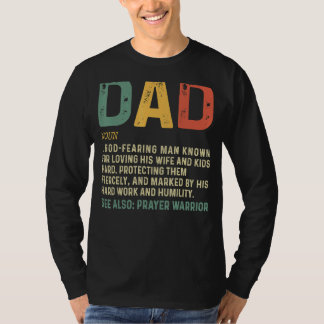 Christian Dad Definition Fathers Day Dad 1 T-Shirt