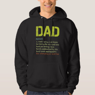 Christian Dad Definition Fathers Day Dad 2 Hoodie