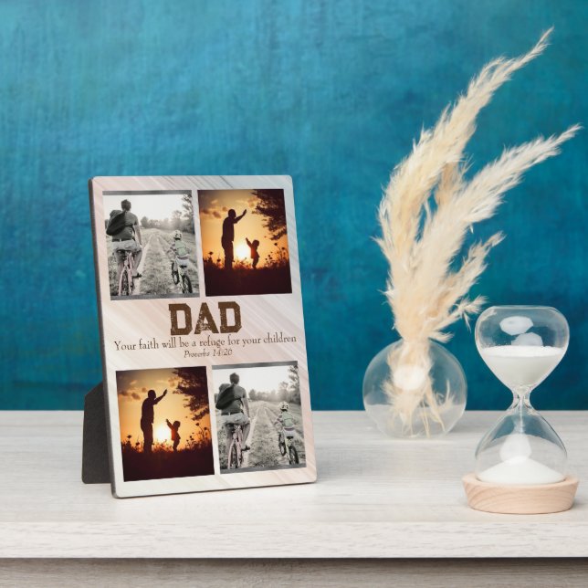 Christian Dad Personal Gift Plaque (Side)