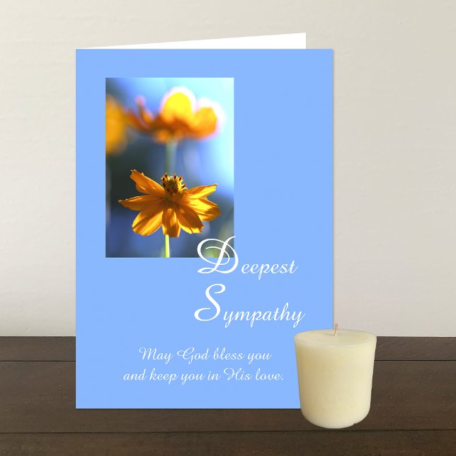 Christian Deepest Sympathy Flower Card (Creator Uploaded)