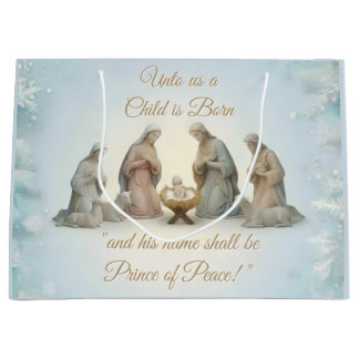 Christian Design Christmas Large Gift Bag