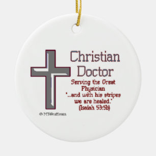 Christian Doctor Ceramic Tree Decoration