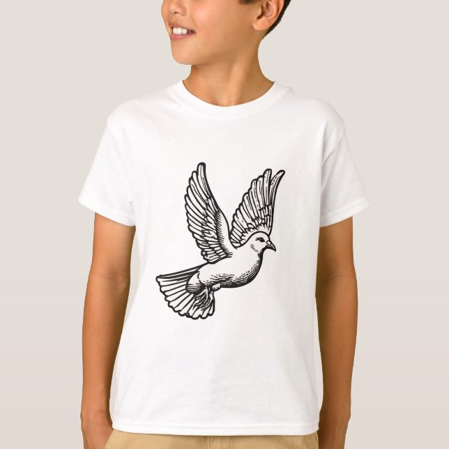 Christian Dove Kid's Tee Shirt (Front)