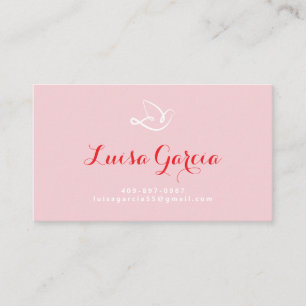 Christian Dove Logo Holy Spirit Faith Design Business Card