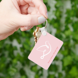 Christian Dove Logo Holy Spirit Faith Design Key Ring