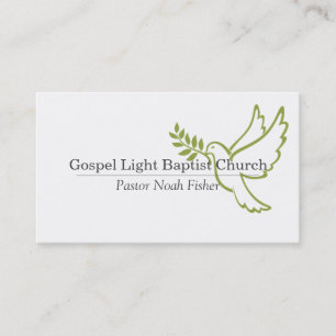 Christian Dove Pastor Christianity Card