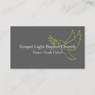 Christian Dove Pastor Christianity Card