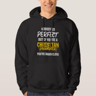 Christian Drummer Church Worship Drum Player 48 Hoodie