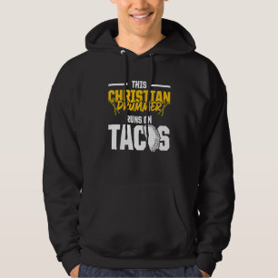 Christian Drummer Church Worship Drum Player 55 Hoodie