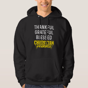 Christian Drummer Church Worship Drum Player 56 Hoodie